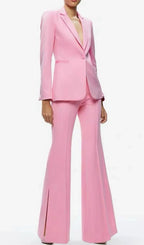 Gerardo Pink Blazer & Pants Set Flowering Girl