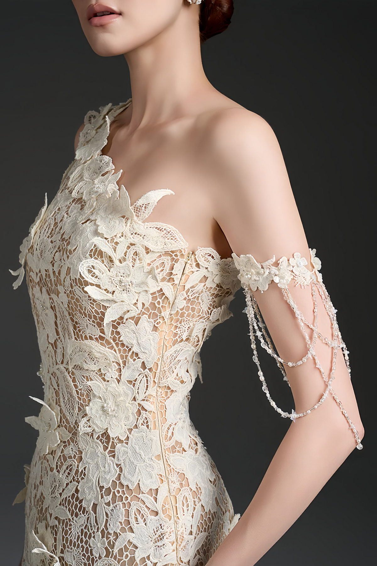 Avalon White One Shoulder Floral Mini Dress Flowering Girl