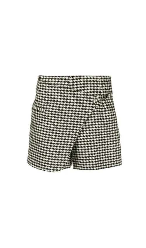 ASYMMETRIC HOUNDSTOOTH SHORTS Flowering Girl
