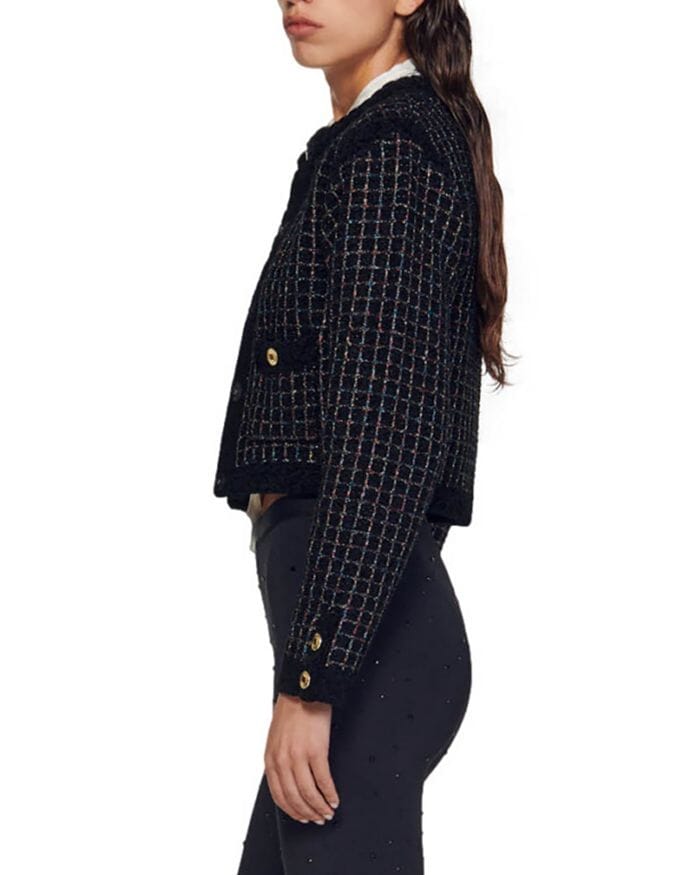 TEXTURED TWEED CARDIGAN SWEATER Flowering Girl