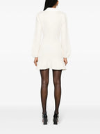 CREAM SEQUIN KNIT MINI DRESS Flowering Girl