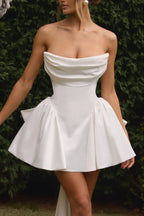 Trinity Mini Dress - Ivory Flowering Girl