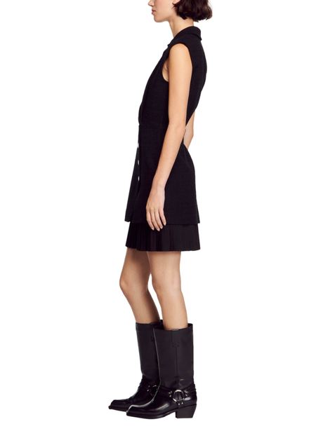 PLEATED TWEED MINI DRESS Flowering Girl