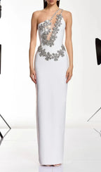 Sirel Diamond Flower Bandage Maxi Dress Flowering Girl