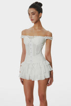 Thara Lace Off Shoulder Corset Flowering Girl