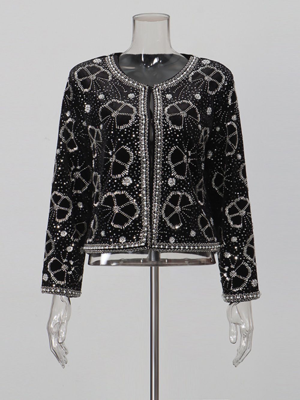 Mitzi Black Beaded Embellished Jacket