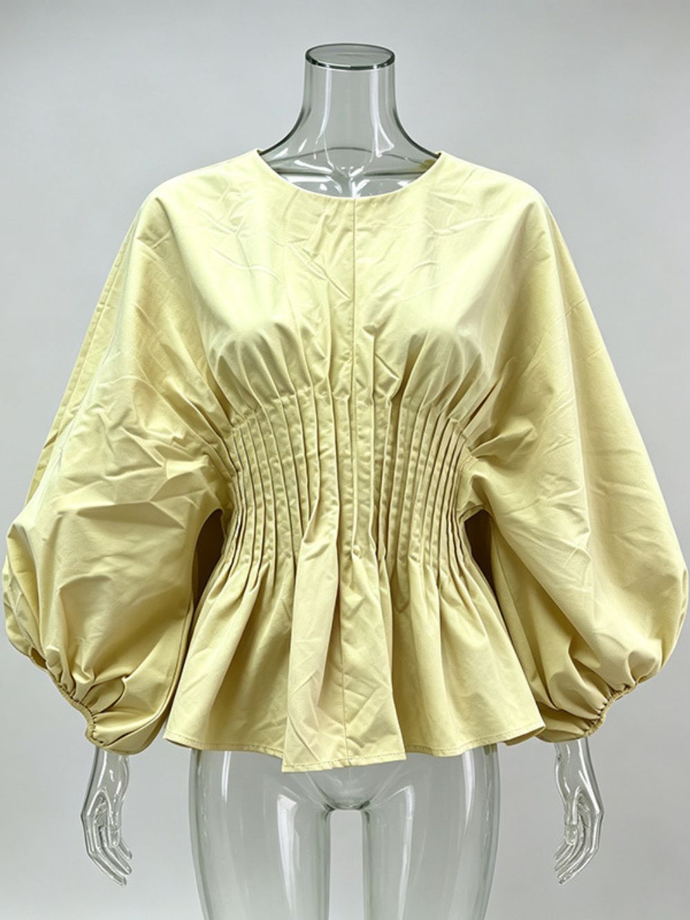 Monica Long Sleeve Pleated Top