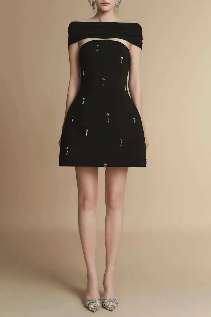 A-Line Sleeveless Polyester Mini Dress Flowering Girl