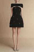A-Line Sleeveless Polyester Mini Dress Flowering Girl
