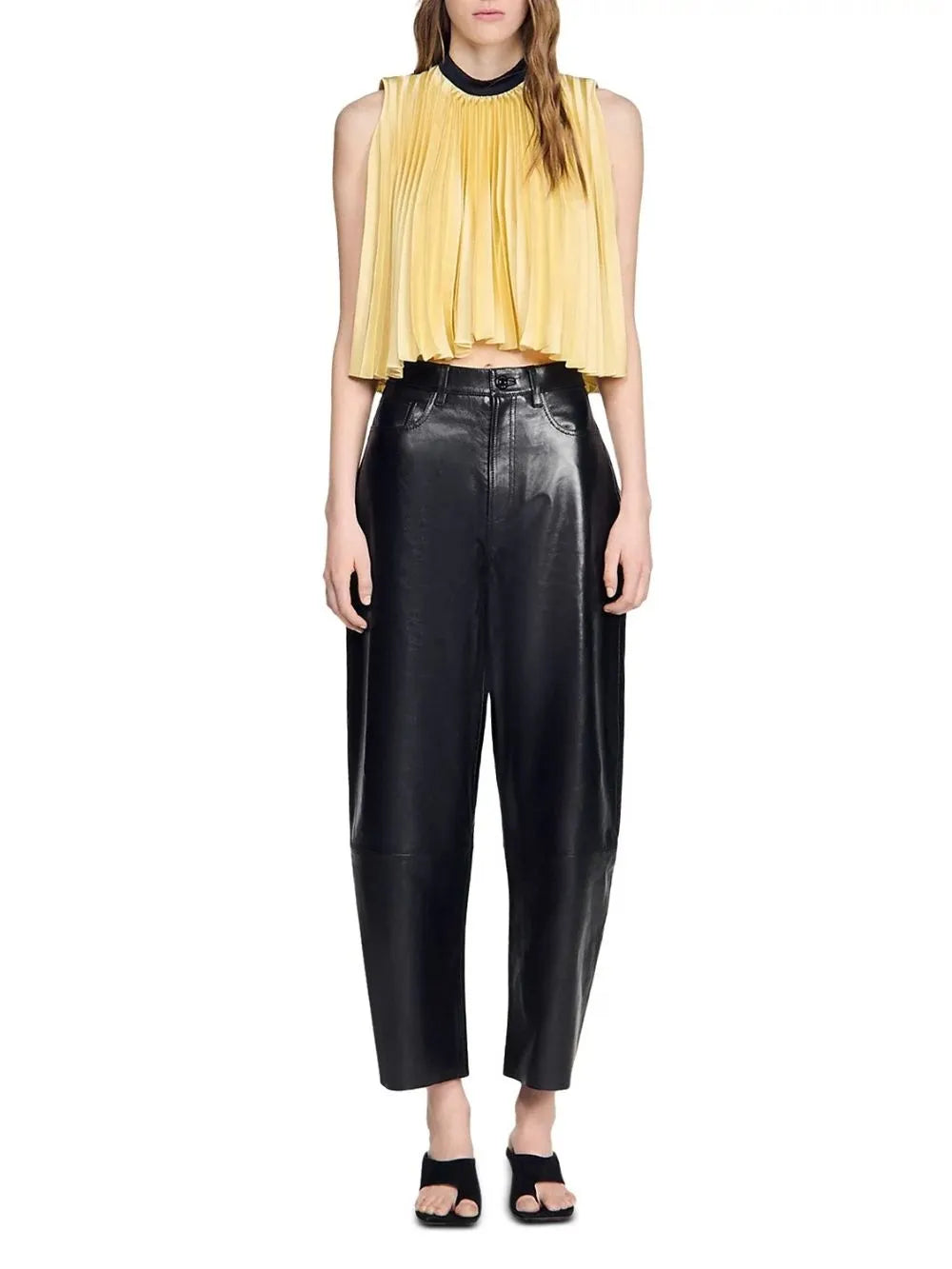 Pleated Tie Back Top Flowering Girl