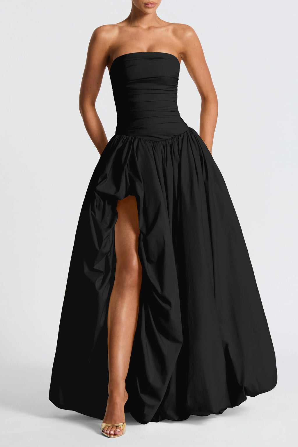 Jillian Maxi Dress - Black Flowering Girl