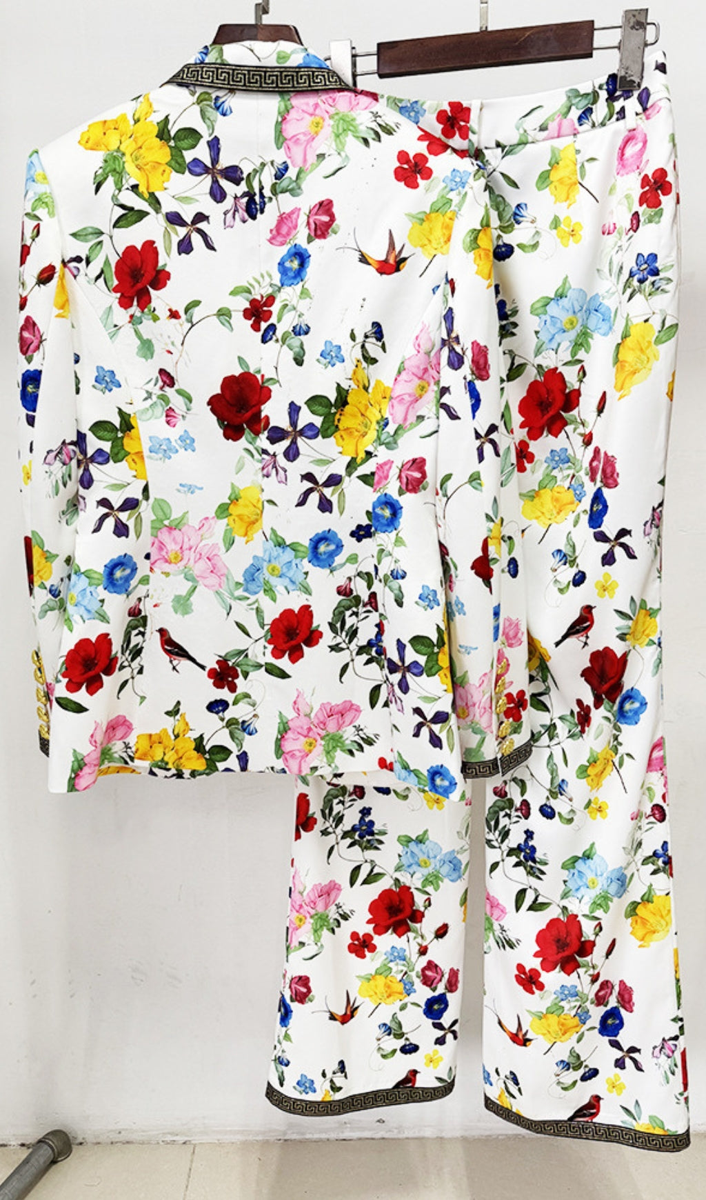 Dera Floral Printed Blazer & Pants Set Flowering Girl