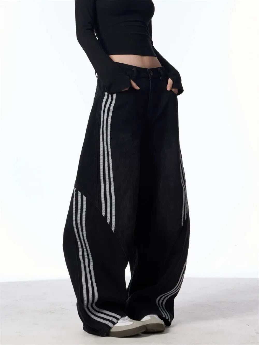 Mann Black Jeans Flowering Girl