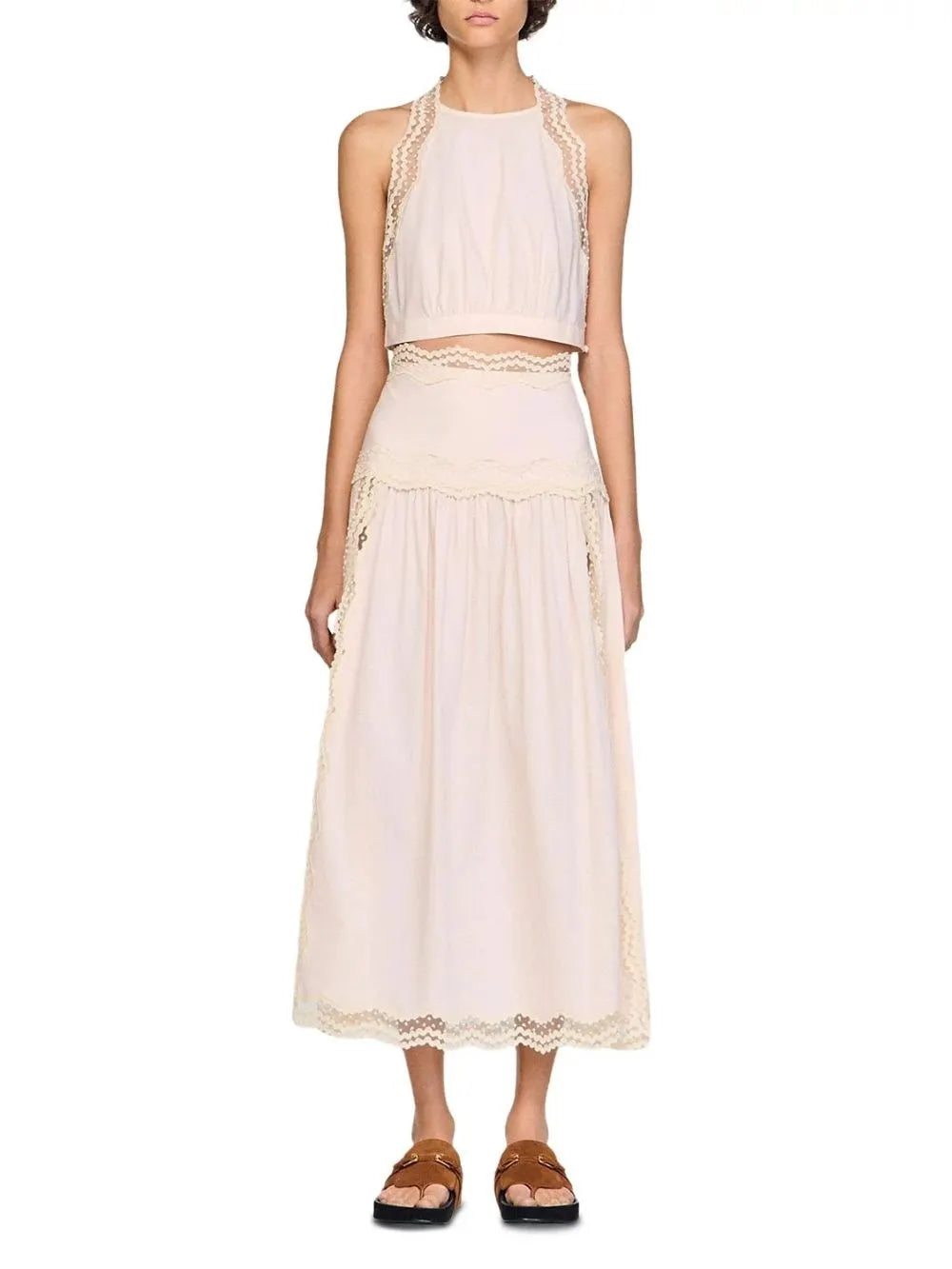 Long Cotton Skirt Flowering Girl