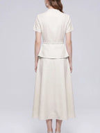 Maryam Short Sleeve Midi Dress Flowering Girl