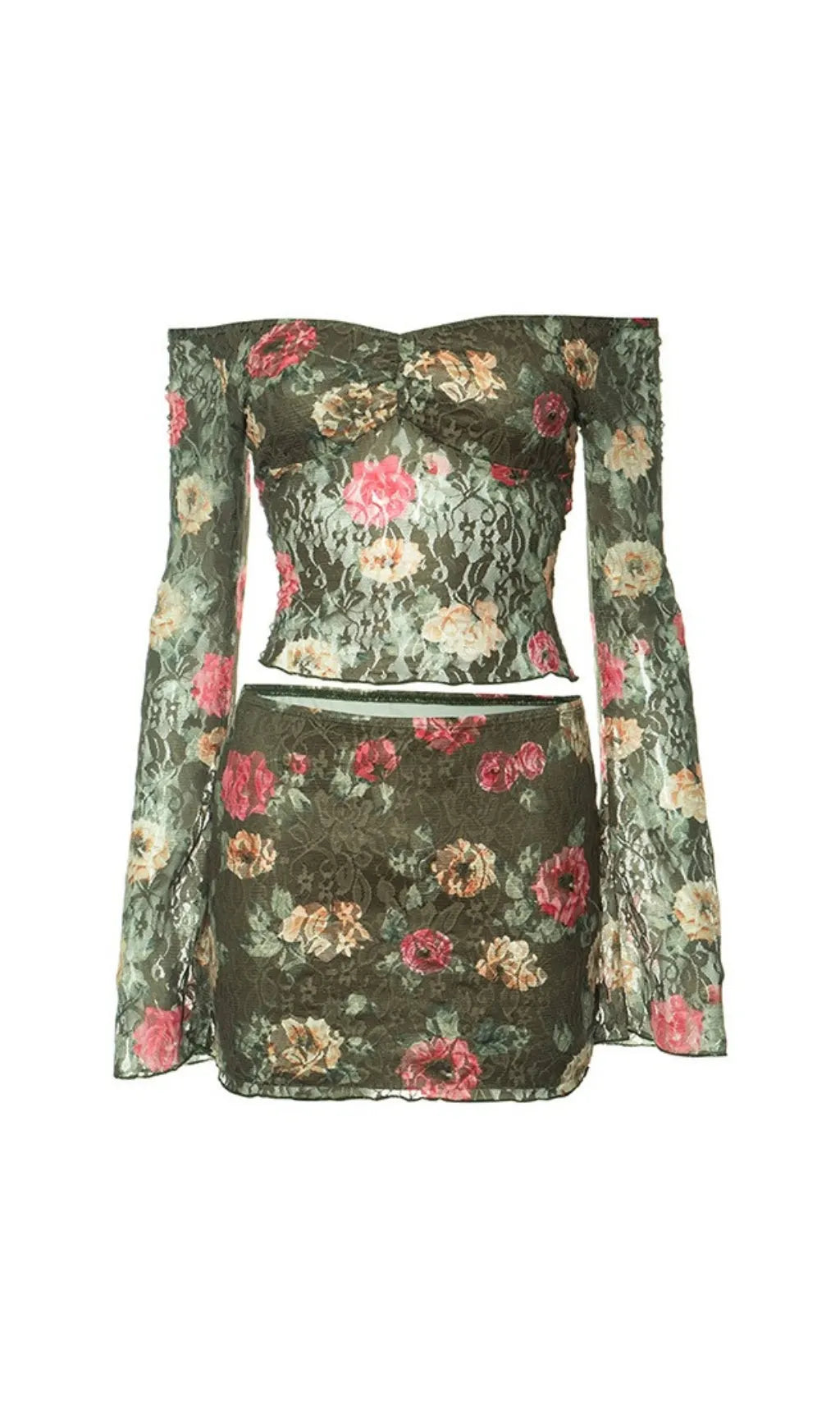 ORCHARD PRINTED LACE SET DRESS Flowering Girl