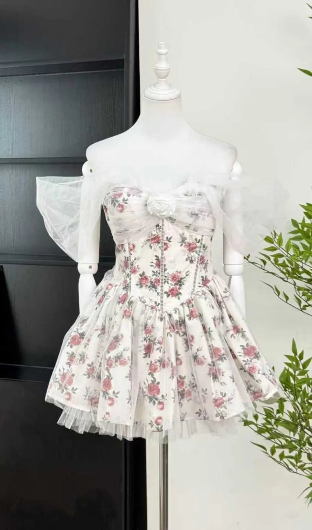 Kassidy Floral Mesh Maxi Dress Flowering Girl