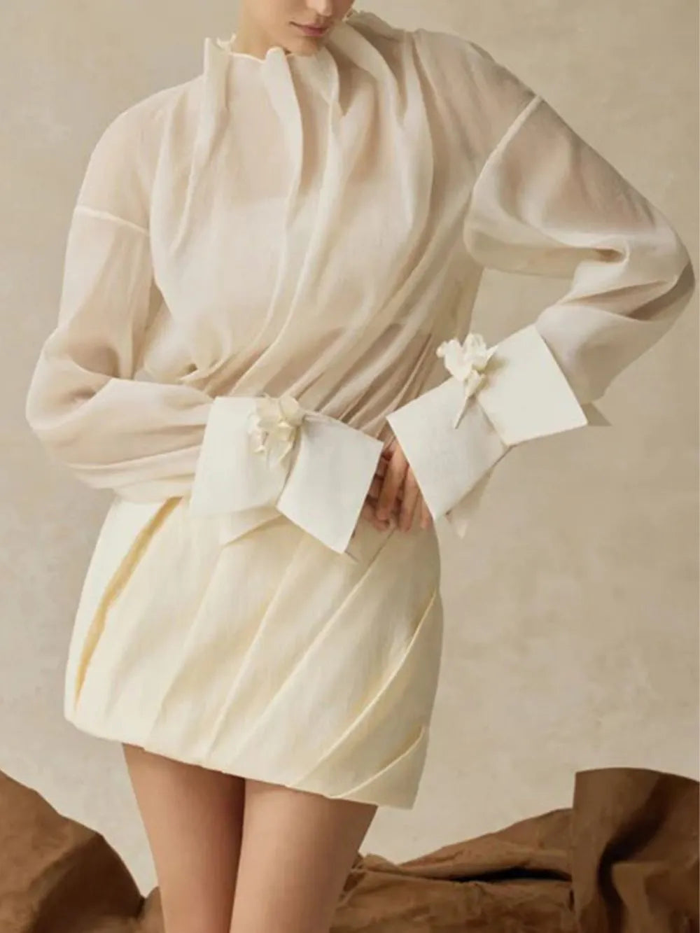 Maria Long Sleeve Three-Piece Set Flowering Girl