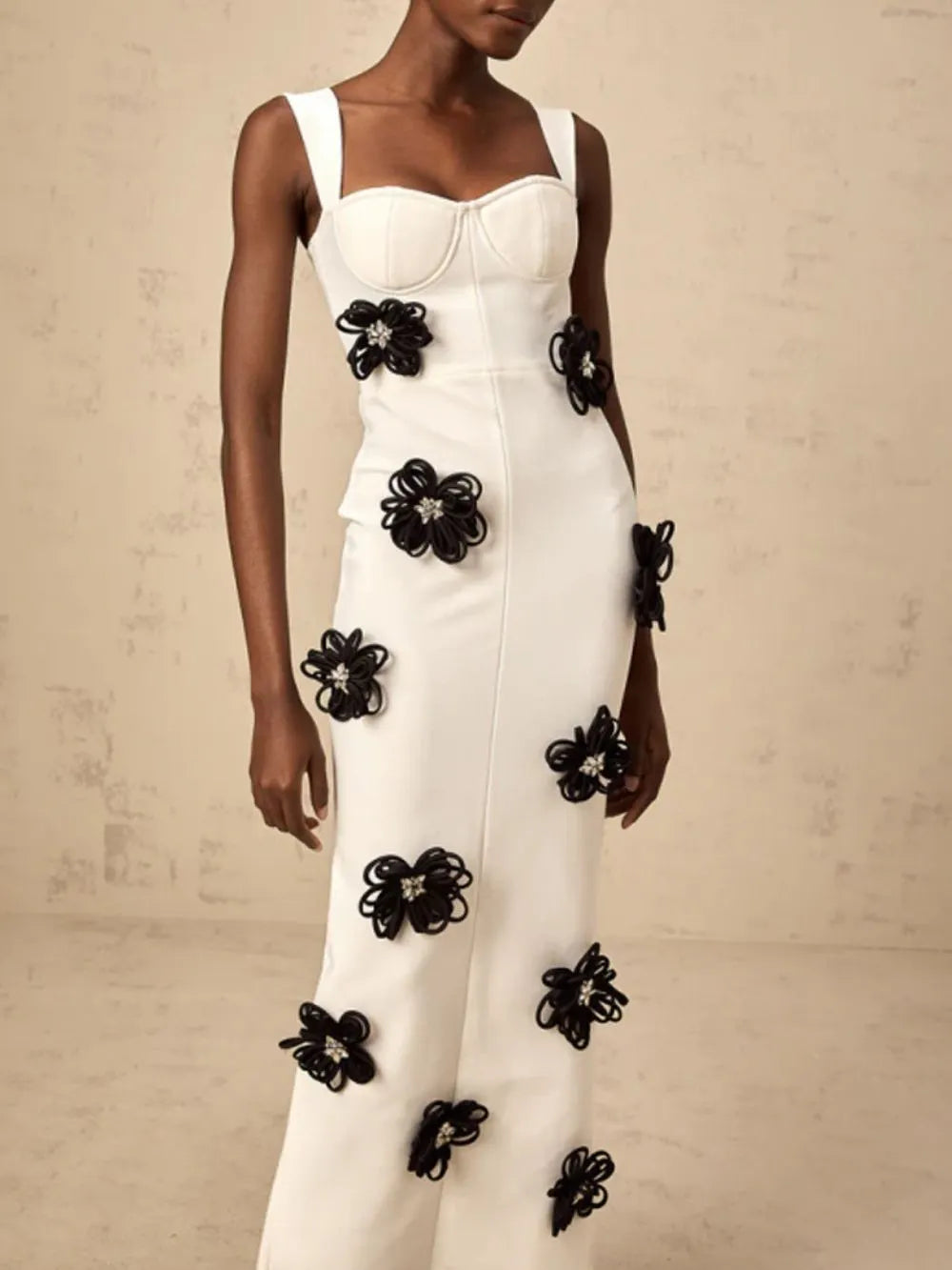 Arely Flower Maxi Bandage Dress Flowering Girl