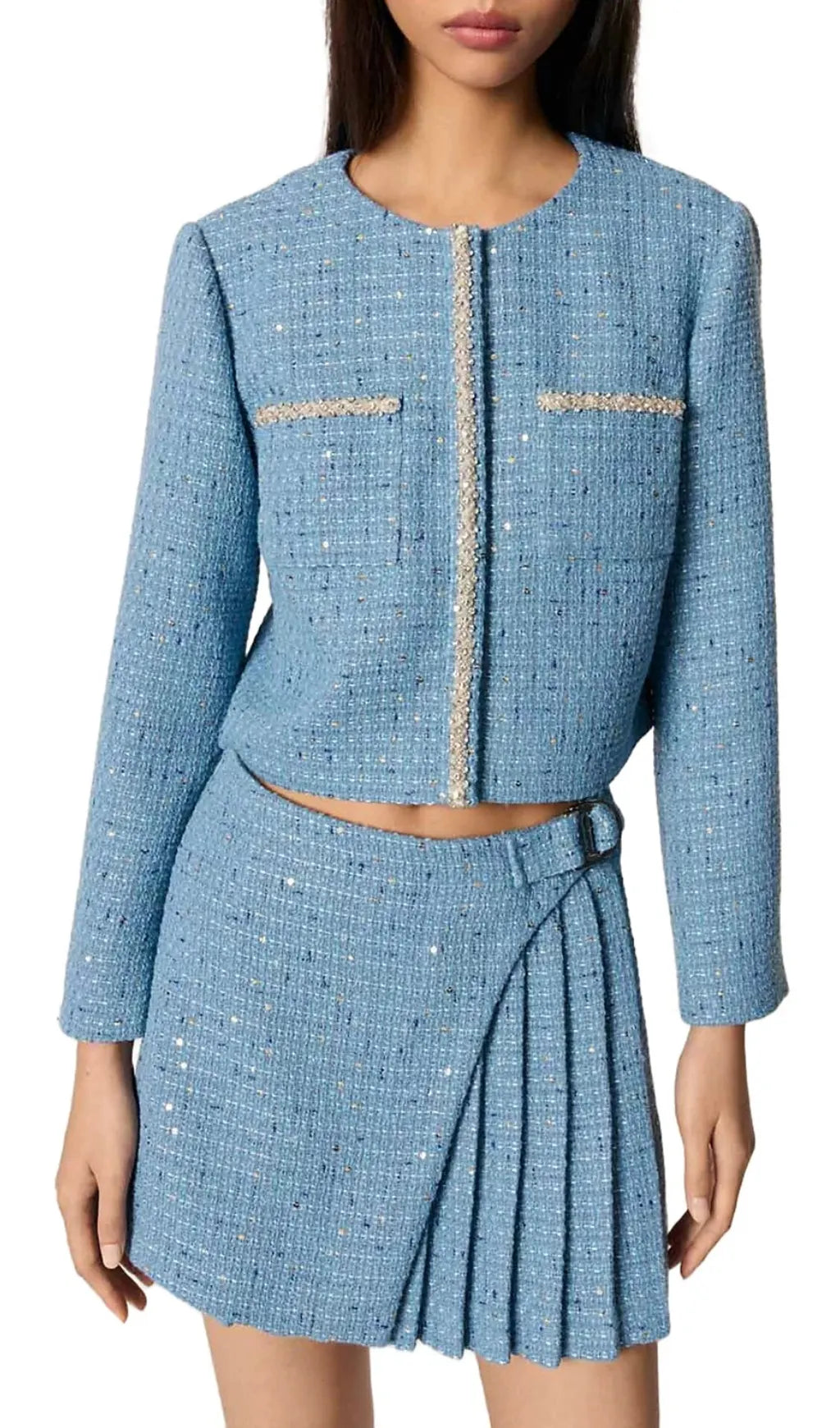 Pleated Tweed Skort Flowering Girl