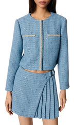 Pleated Tweed Skort Flowering Girl
