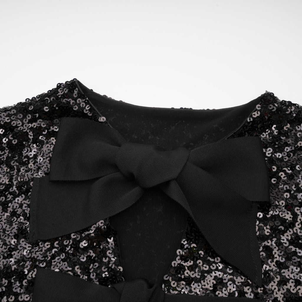 Nerissa tie-front sequinned jacket Flowering Girl