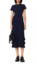 Pointelle Midi Dress with Ruffles Flowering Girl
