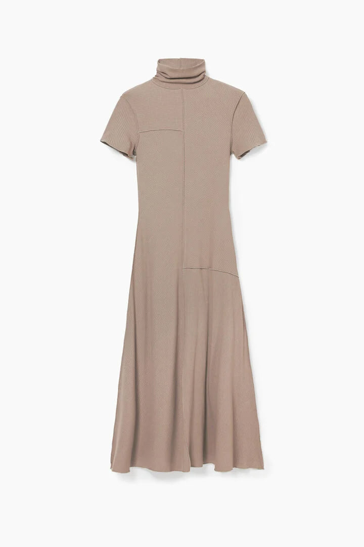 Midi Dress With High Neck Flowering Girl
