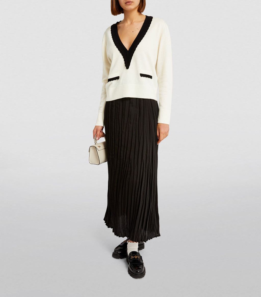 CONTRAST TRIM SWEATER Flowering Girl