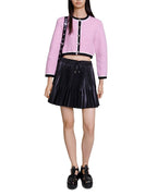 PLEATED FAUX LEATHER SKIRT Flowering Girl