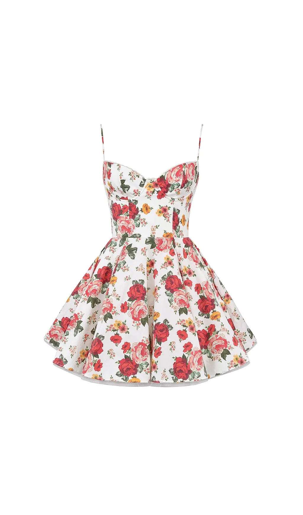 Aqua Rose Print Tulle Mini Dress Flowering Girl
