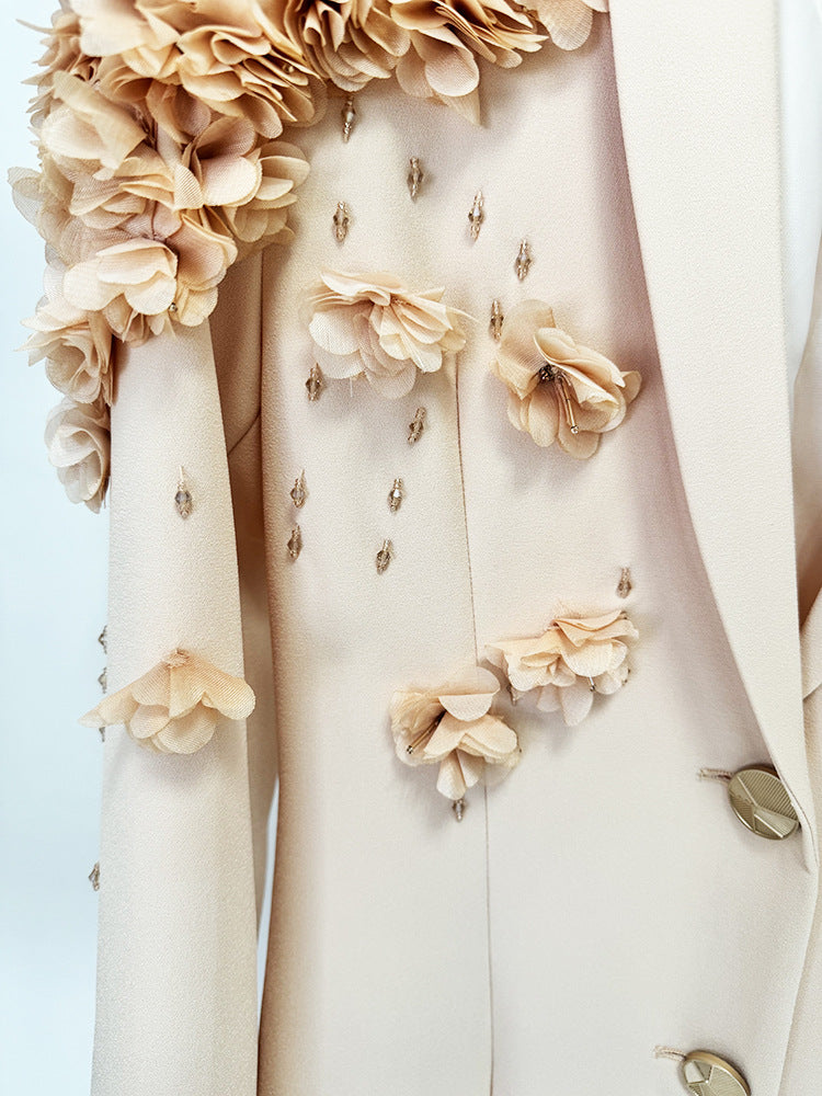Boudewijn Flower Embellished Blazer Dress Flowering Girl