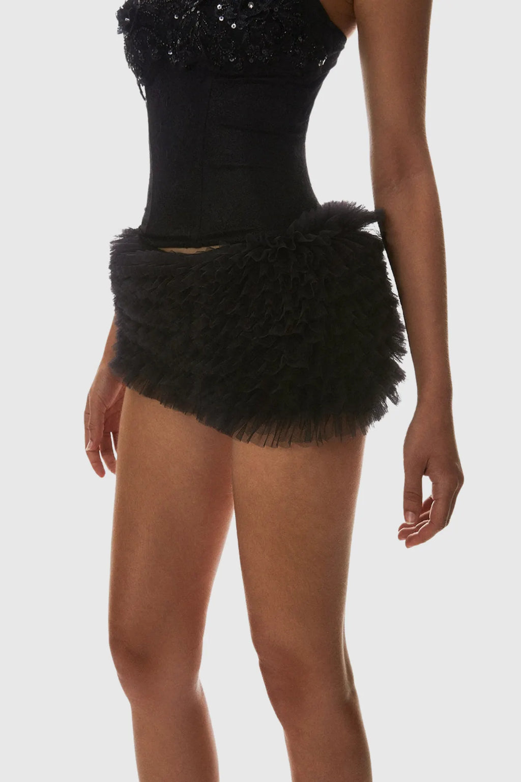 Nketia Sequin Embroidery Strapless Corset Flowering Girl