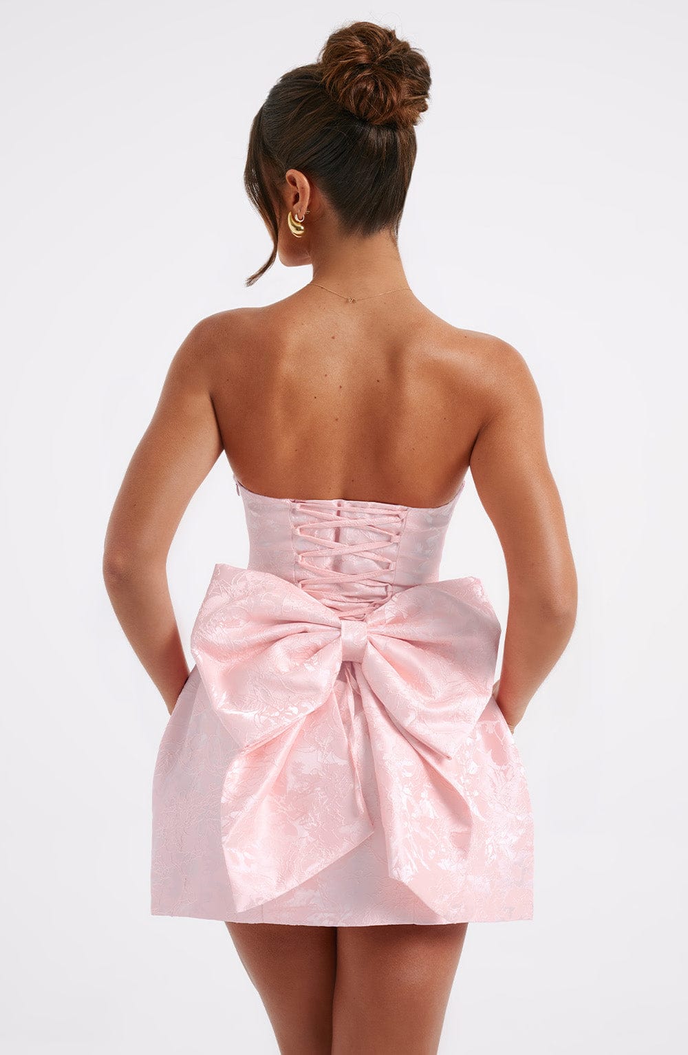 Elenora Mini Dress - Blush Flowering Girl