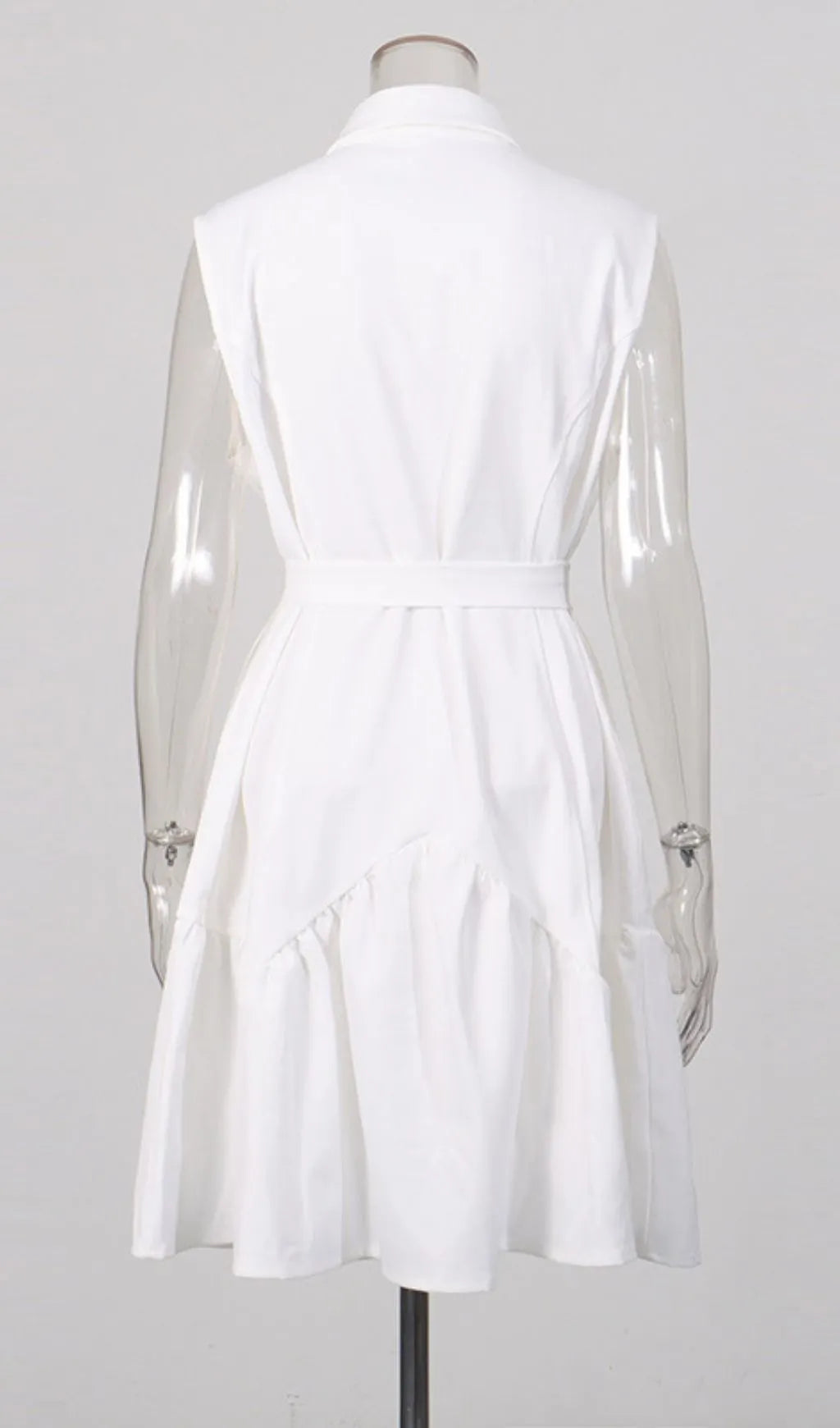 Leni Single-Breasted Mini Dress Flowering Girl
