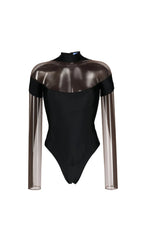 BLACK ILLUSION NECKLINE BODYSUIT Flowering Girl