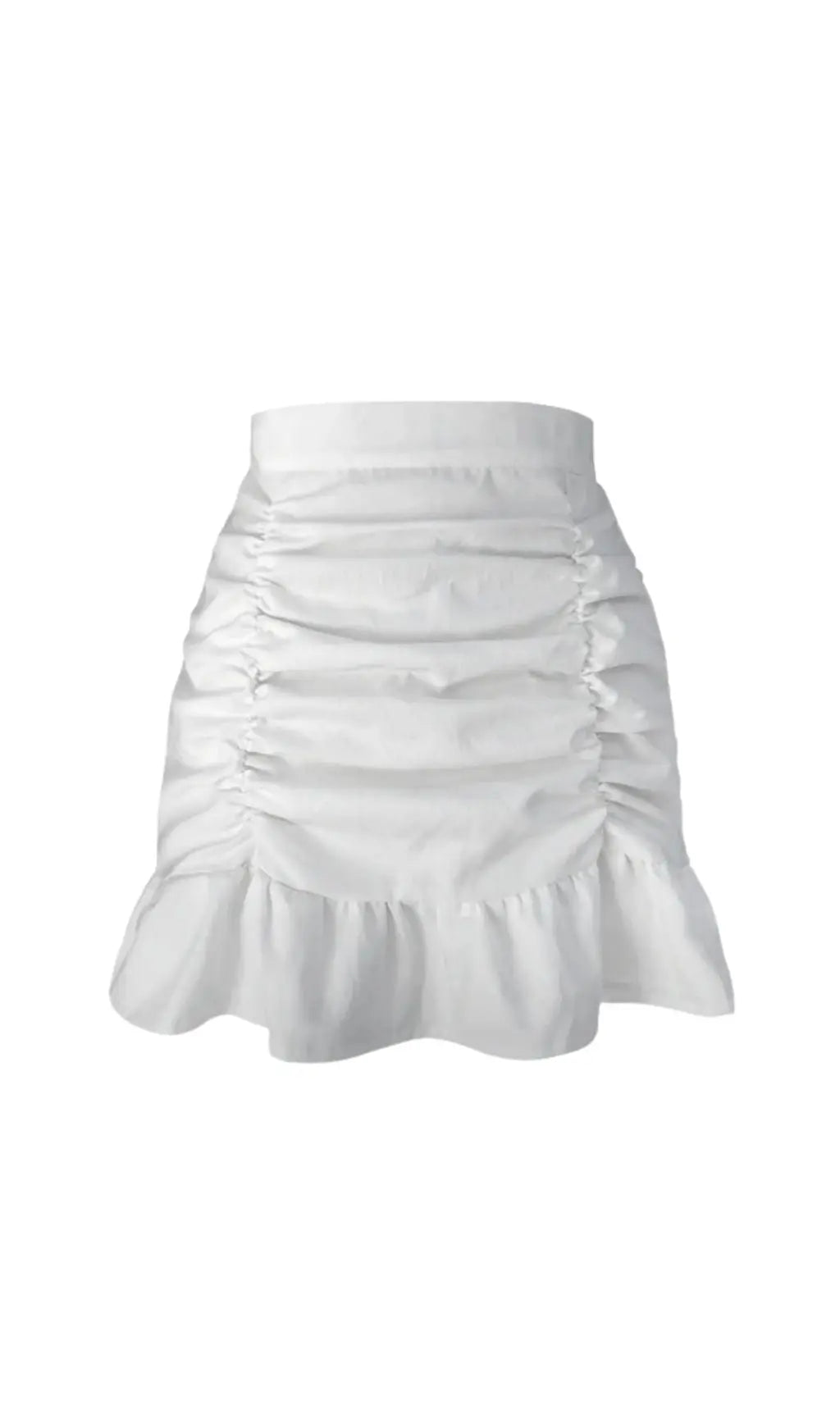 Black Ruffle Pleated Mini Skirt Flowering Girl