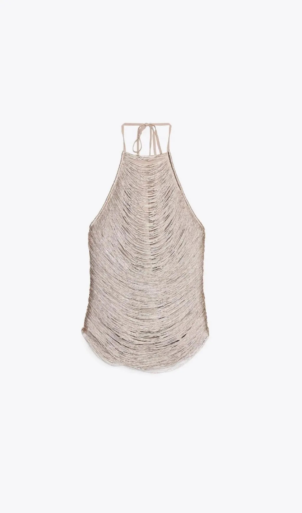 Anielka Halterneck Fringe Top Flowering Girl