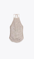 Anielka Halterneck Fringe Top Flowering Girl
