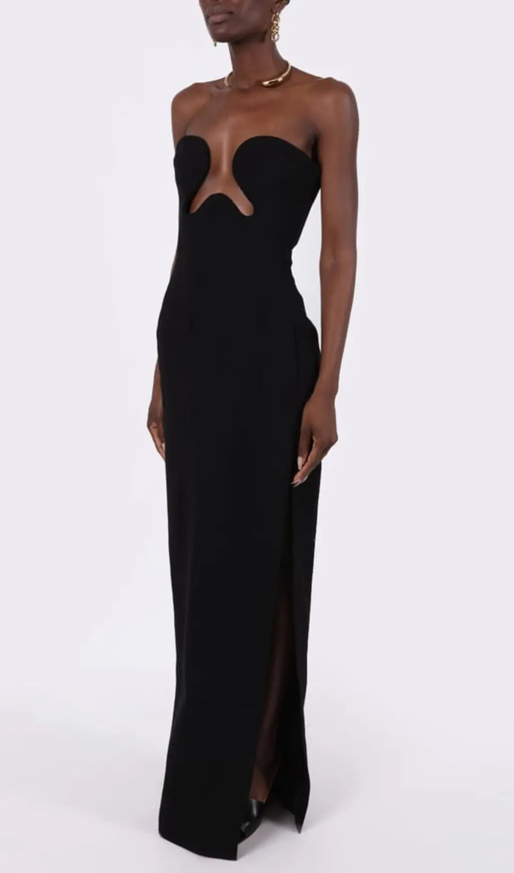 Theodora Black Maxi Bandage Dress Flowering Girl