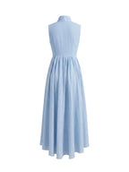 Marcela Blue Sleeveless Maxi Dress Flowering Girl