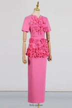 trista Flower Two-Piece Set in pink Flowering Girl