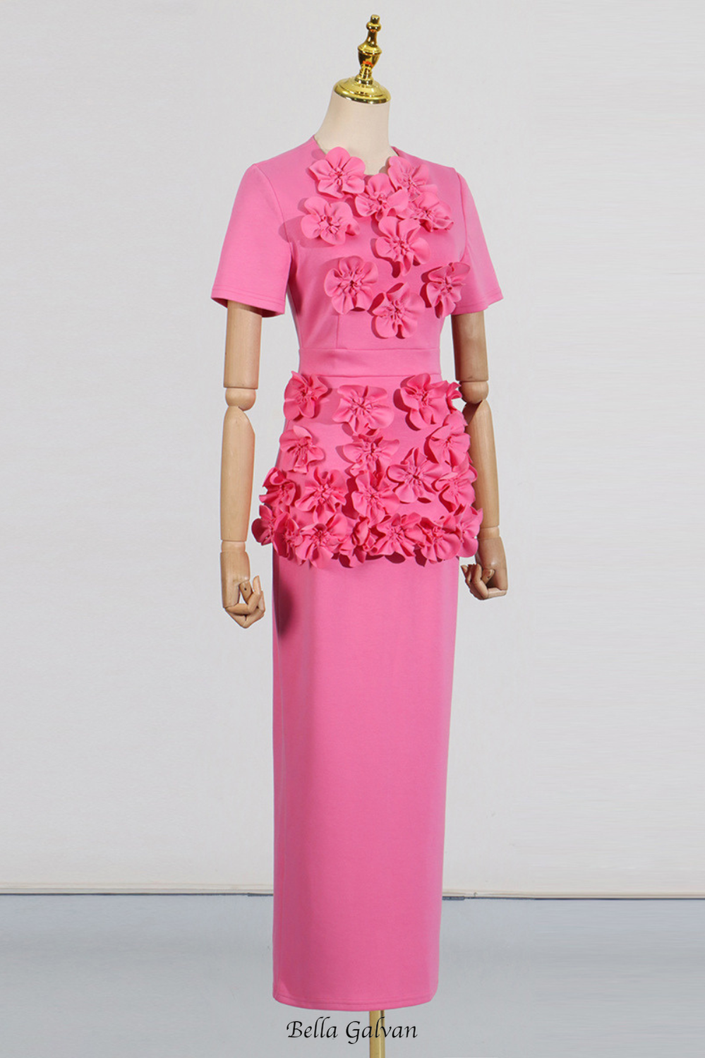 trista Flower Two-Piece Set in pink Flowering Girl