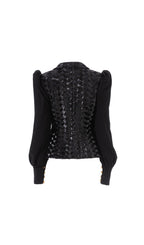 Heiress Black Sequin Jacket Flowering Girl