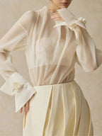Maria Long Sleeve Three-Piece Set Flowering Girl