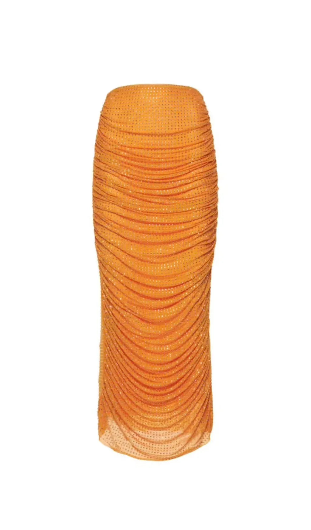 Buzz Orange Diamond Maxi Skirt Set Flowering Girl