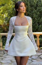 Sadie Mini Dress - Ivory Flowering Girl