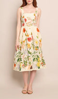 Dairin Floral Midi Dress Flowering Girl