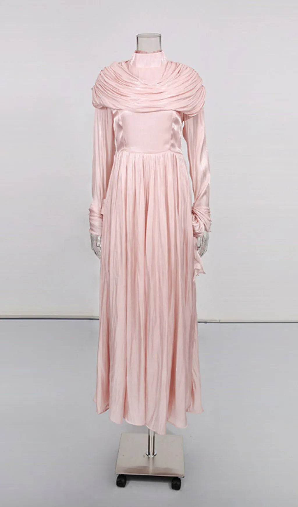 Iyla Ruched Long Sleeve Maxi Dress Flowering Girl