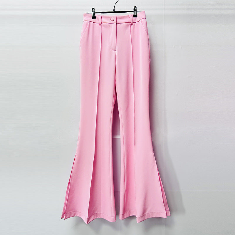 Gerardo Pink Blazer & Pants Set Flowering Girl